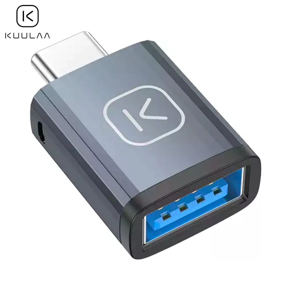 Adaptateur OTG USB Femelle vers Type-C Mâle Kuulaa KL-HUB02 Bleu
