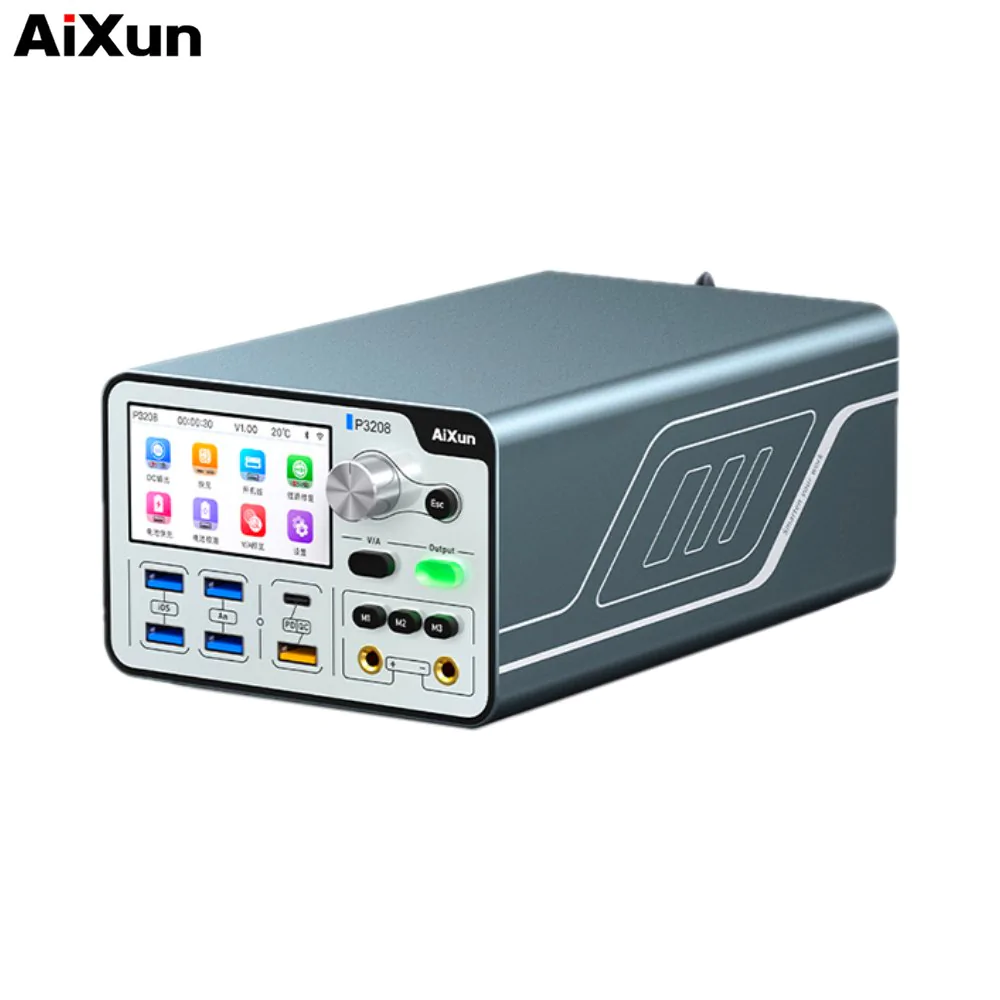 Alimentation Stabilisée AIXUN P3208 Intelligente (avec Câble iPhone 7 à 14 Series) 32V / 8A