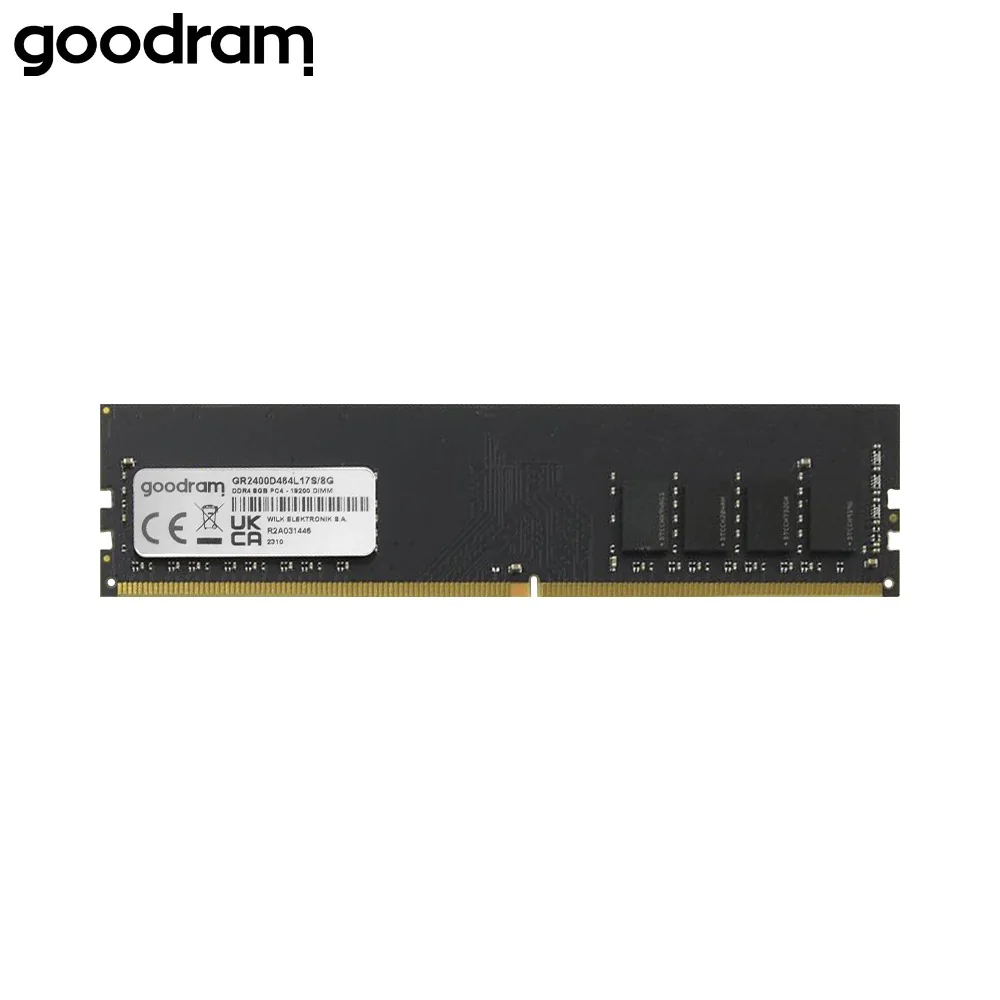 Barrette de RAM Goodram 8GB PC4-19200 DIMM DDR4 (2400MHz CL17 1024x8 1,2V) GR2400D464L17S / 8G