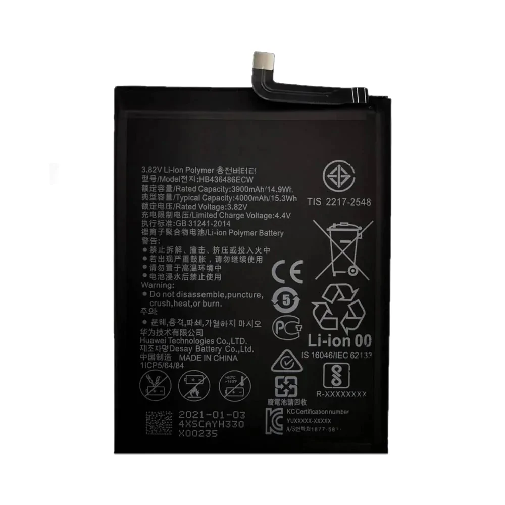 Batterie Premium Huawei Mate 10 / Mate 10 Pro/Mate 20/P20 Pro Honor View 20 HB436486ECW