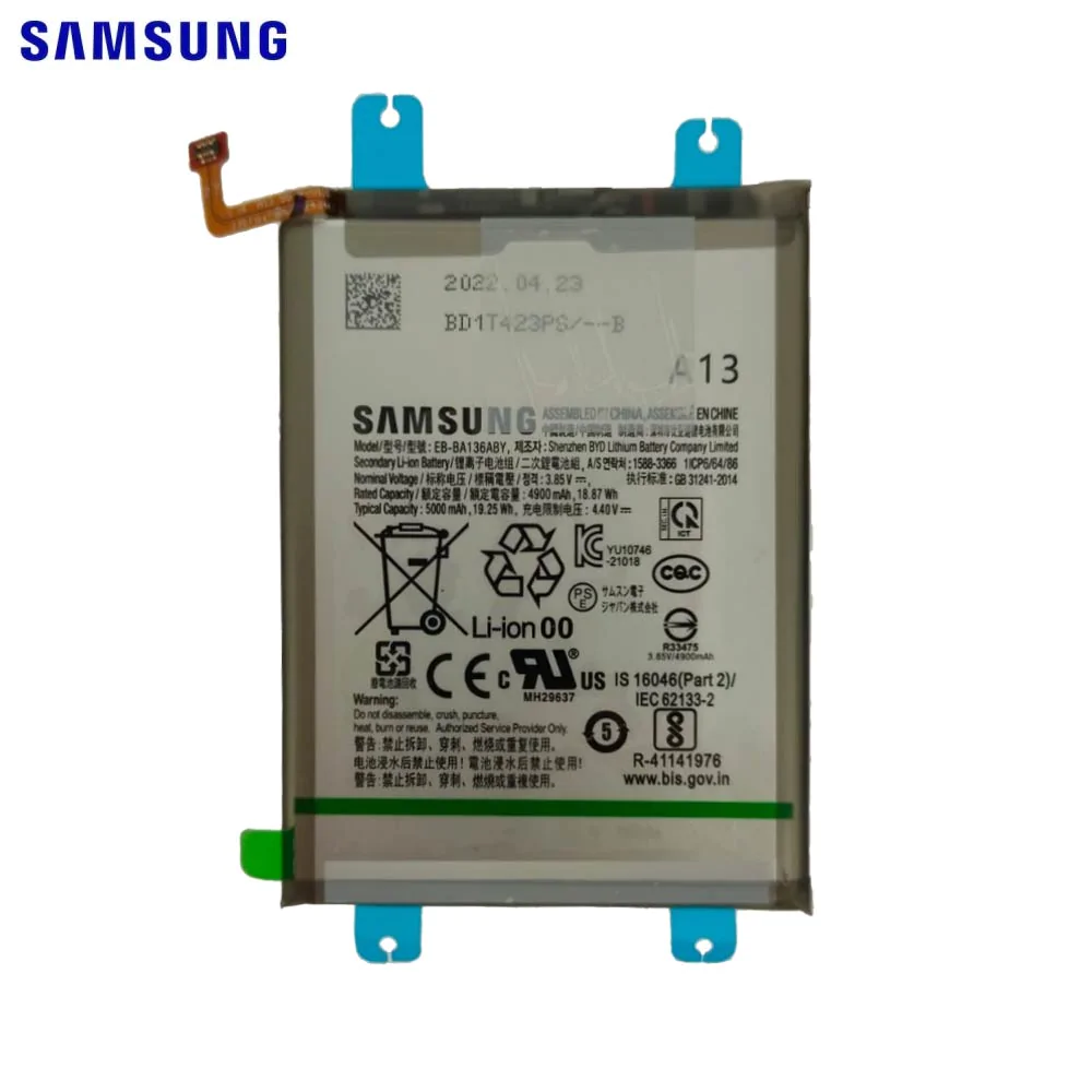 Batterie Original Samsung Galaxy A13 5G A136 / Galaxy M13 5G M136 GH82-27431A EB-BA136ABY
