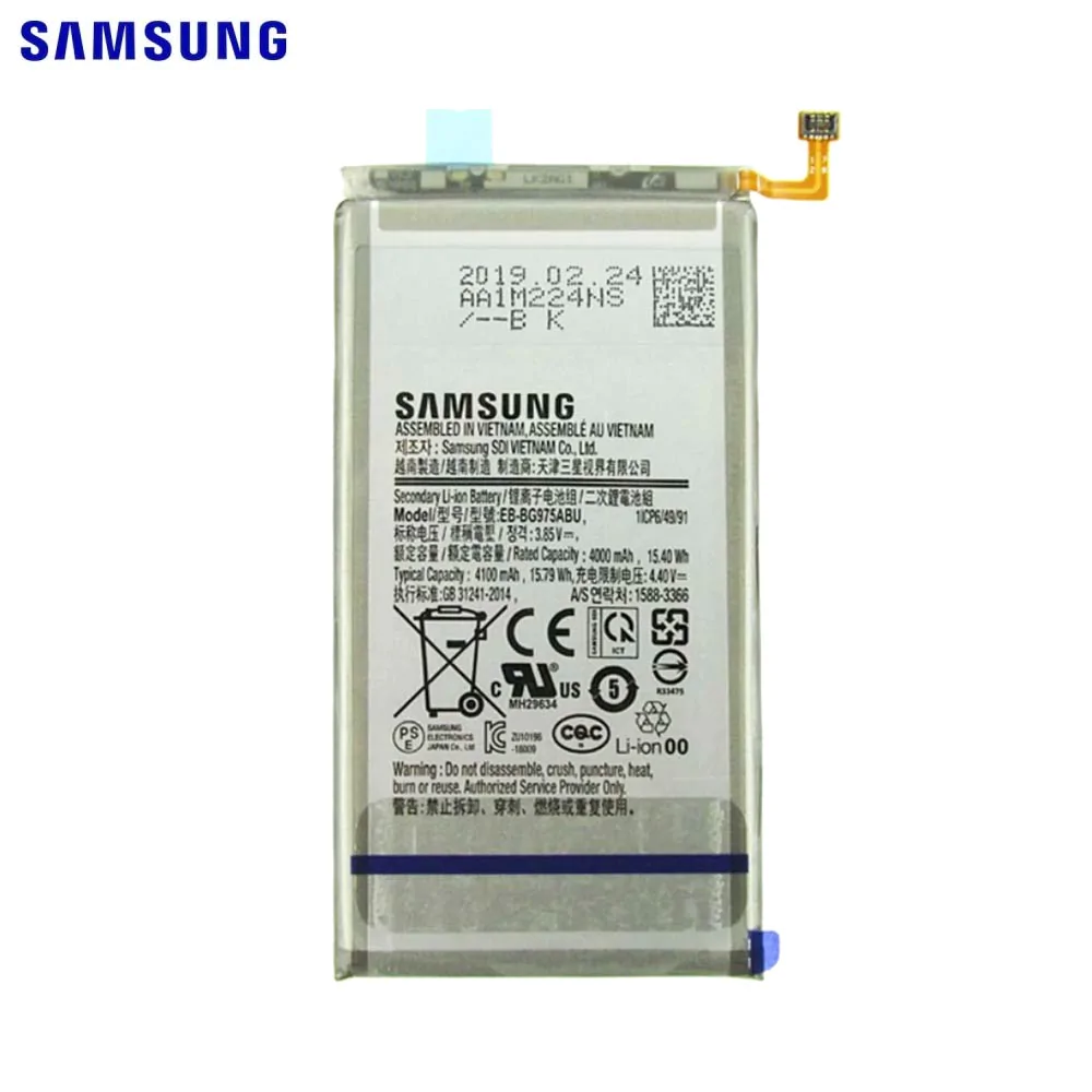 Batterie Original Samsung Galaxy S10 Plus G975 GH82-18827A EB-BG975ABU