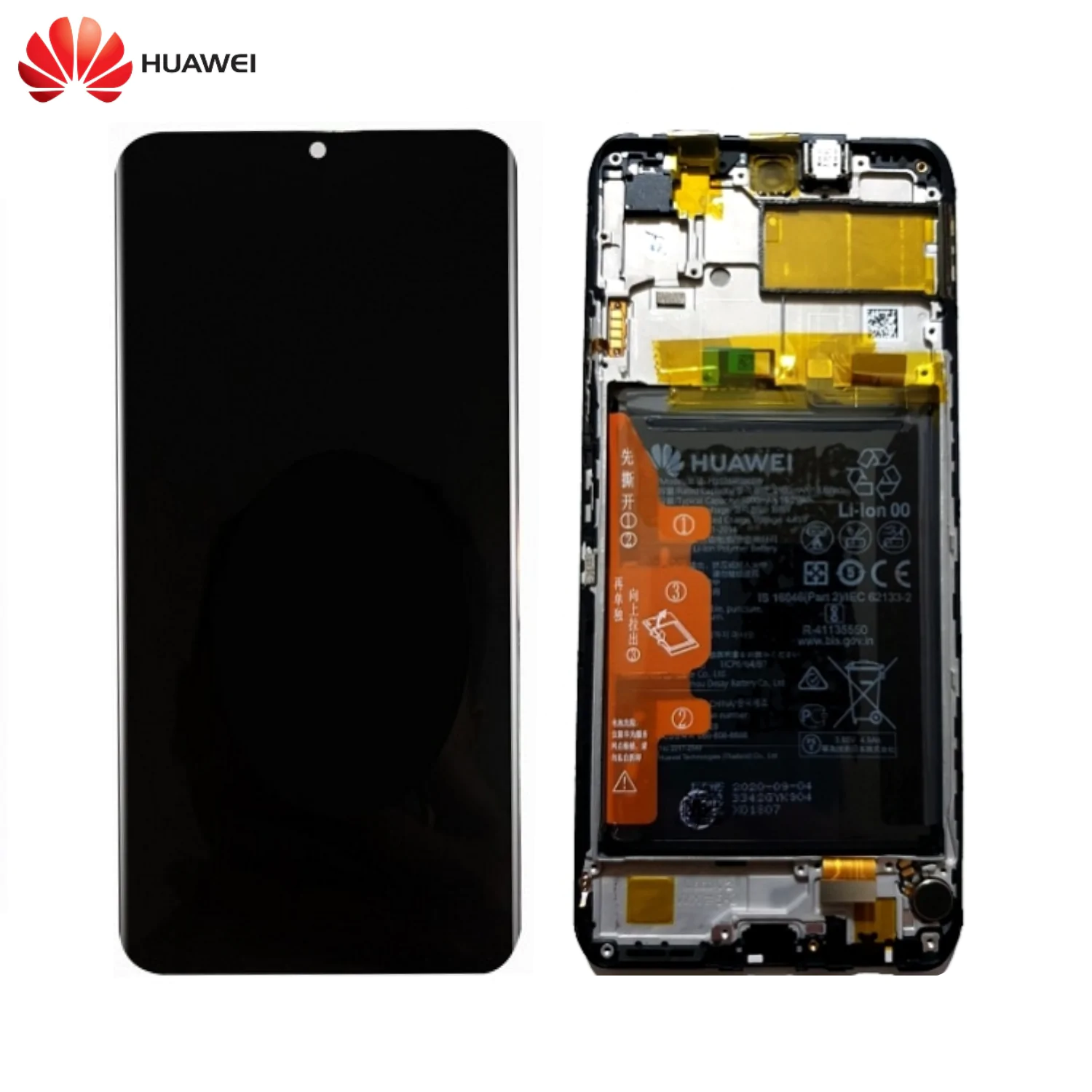 Bloc Complet Assemblé Huawei P Smart 2021 02354ADC Noir