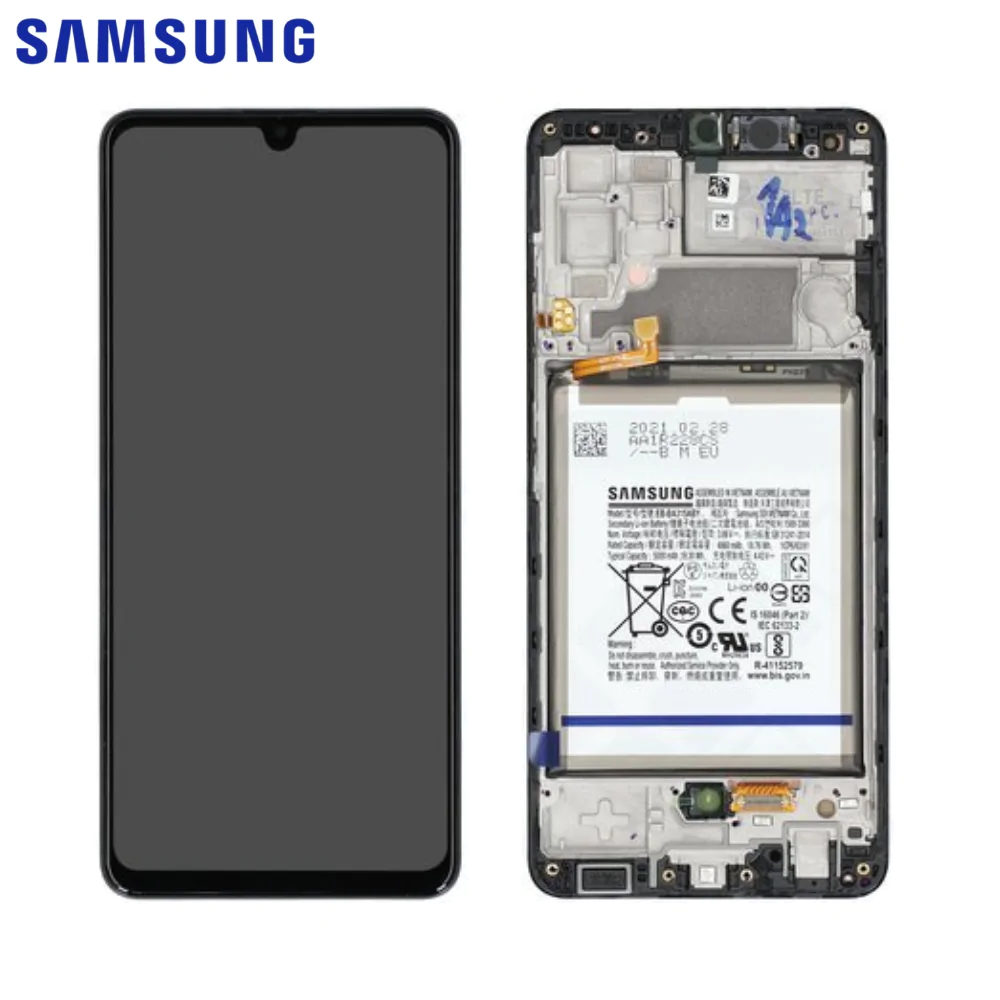 Bloc Complet Assemblé Samsung Galaxy A32 4G A325 GH82-25611A / GH82-25612A Noir