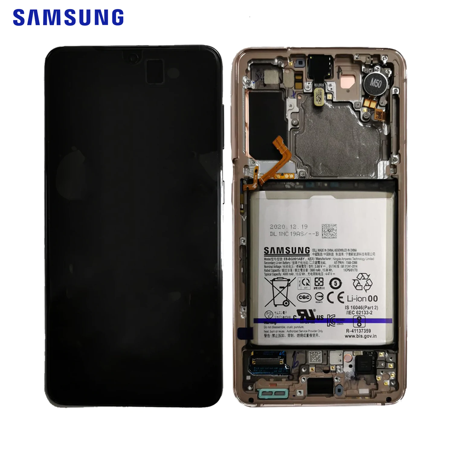 Bloc Complet Assemblé Original Samsung Galaxy S21 5G G991 GH82-24716B GH82-24718B Phantom Violet