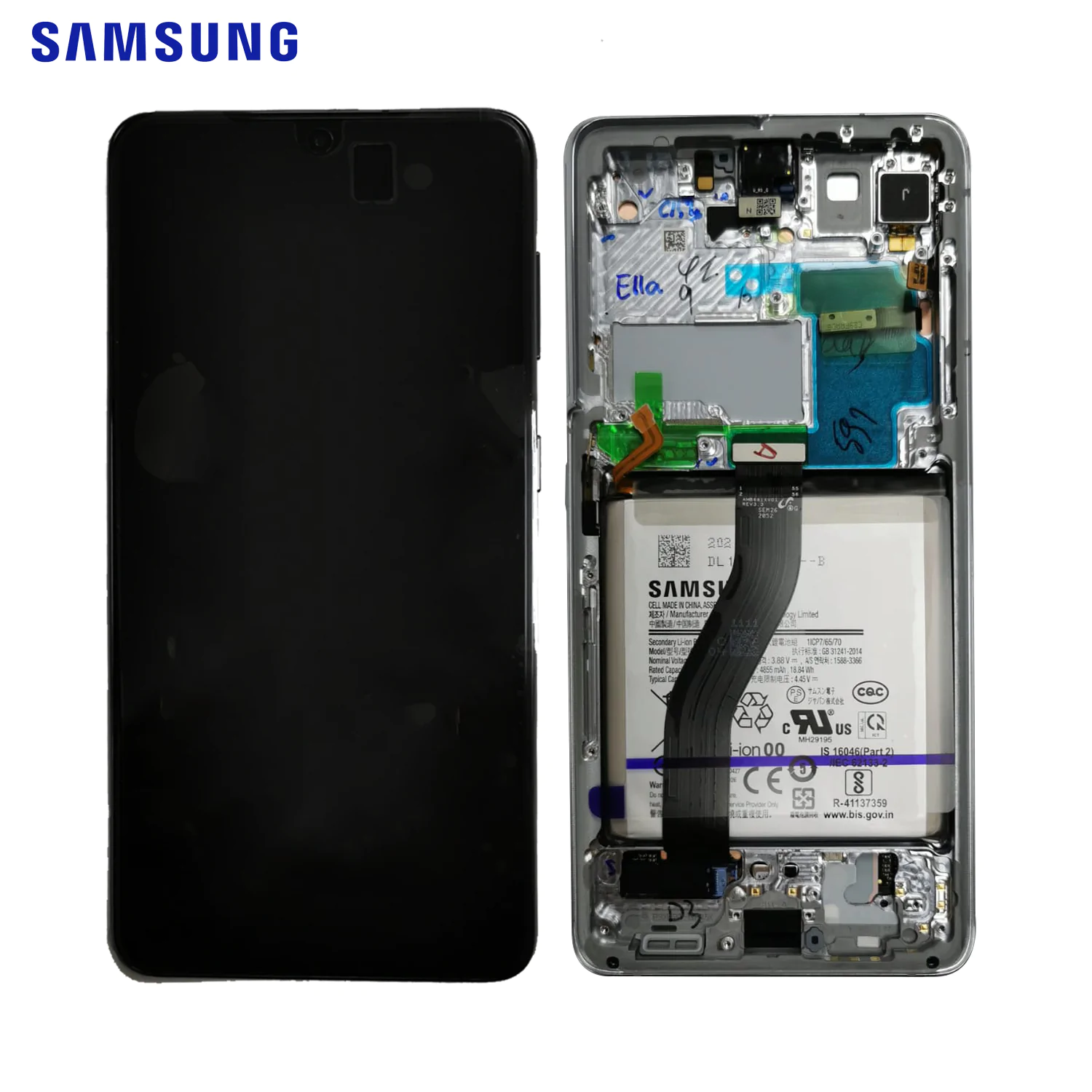Bloc écran d'origine Samsung Galaxy S21 Ultra noir
