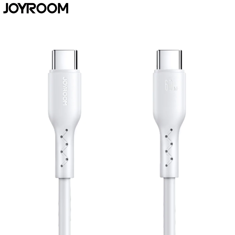 Câble Data Type-C vers Type-C JOYROOM SA26-CC3 Flash-Charge Series 60W (1m) Blanc
