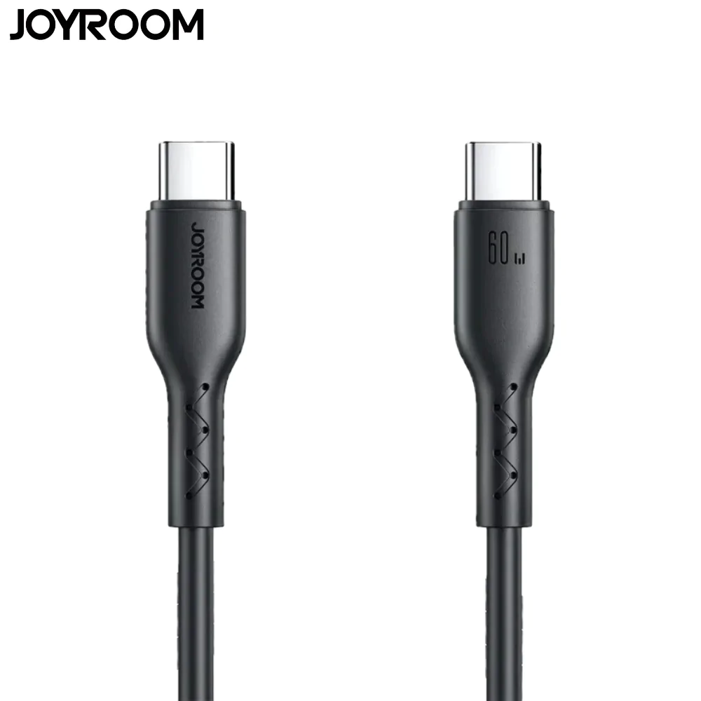 Câble Data Type-C vers Type-C JOYROOM SA26-CC3 Flash-Charge Series 60W (2m) Noir