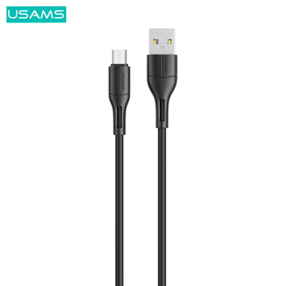 Câble Data USB vers Micro USB Usams SJ502USB01 US-SJ502 U68 2A (1m) Noir