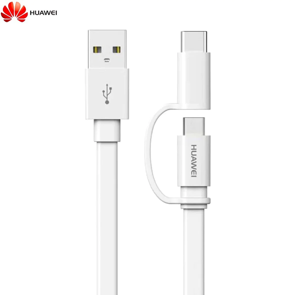Câble Data Multi Huawei AP55S 4071417 USB vers Type-C & MicroUSB 2A (1,5m) EU Blister Blanc
