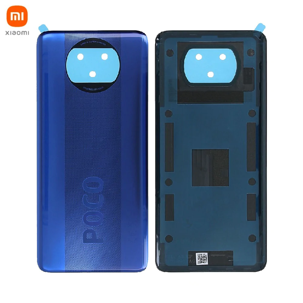 Cache Arrière Original Xiaomi Poco X3 NFC 55050000H46D Bleu Mer