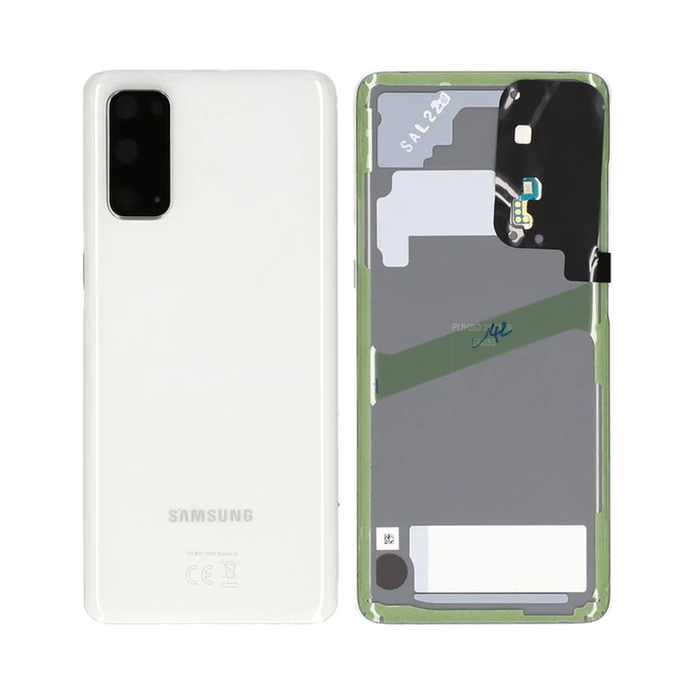 Cache Arrière Premium Samsung Galaxy S20 G980 / Galaxy S20 5G G981 Blanc
