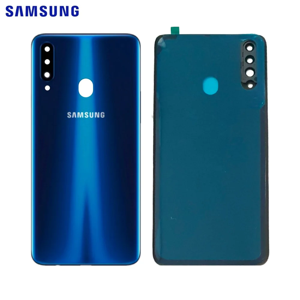 Cache Arrière Original Samsung Galaxy A20S A207 GH81-19447A Bleu