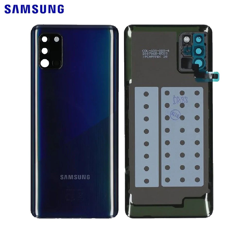 Cache Arrière Original Samsung Galaxy A31 A315 GH82-22338A Noir Prismatique