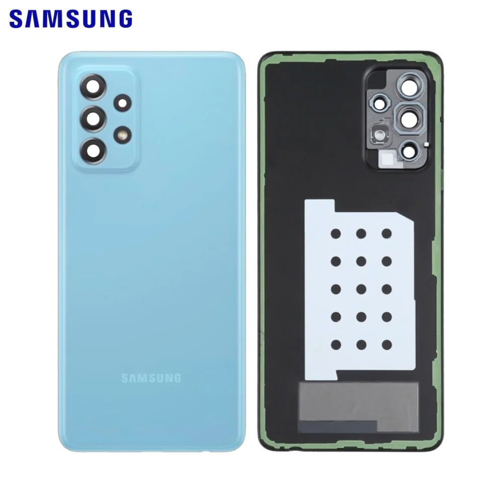 Cache Arrière Original Samsung Galaxy A52 5G A526 / Galaxy A52 4G A525 GH82-25225B GH82-25227B Awesome Blue