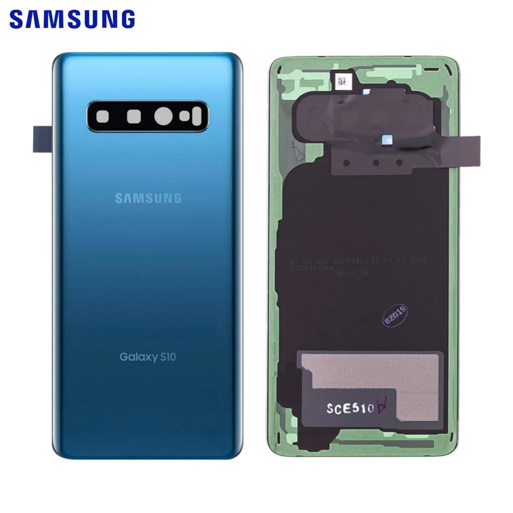 Cache Arrière Original Samsung Galaxy S10 G973 GH82-18378C Bleu