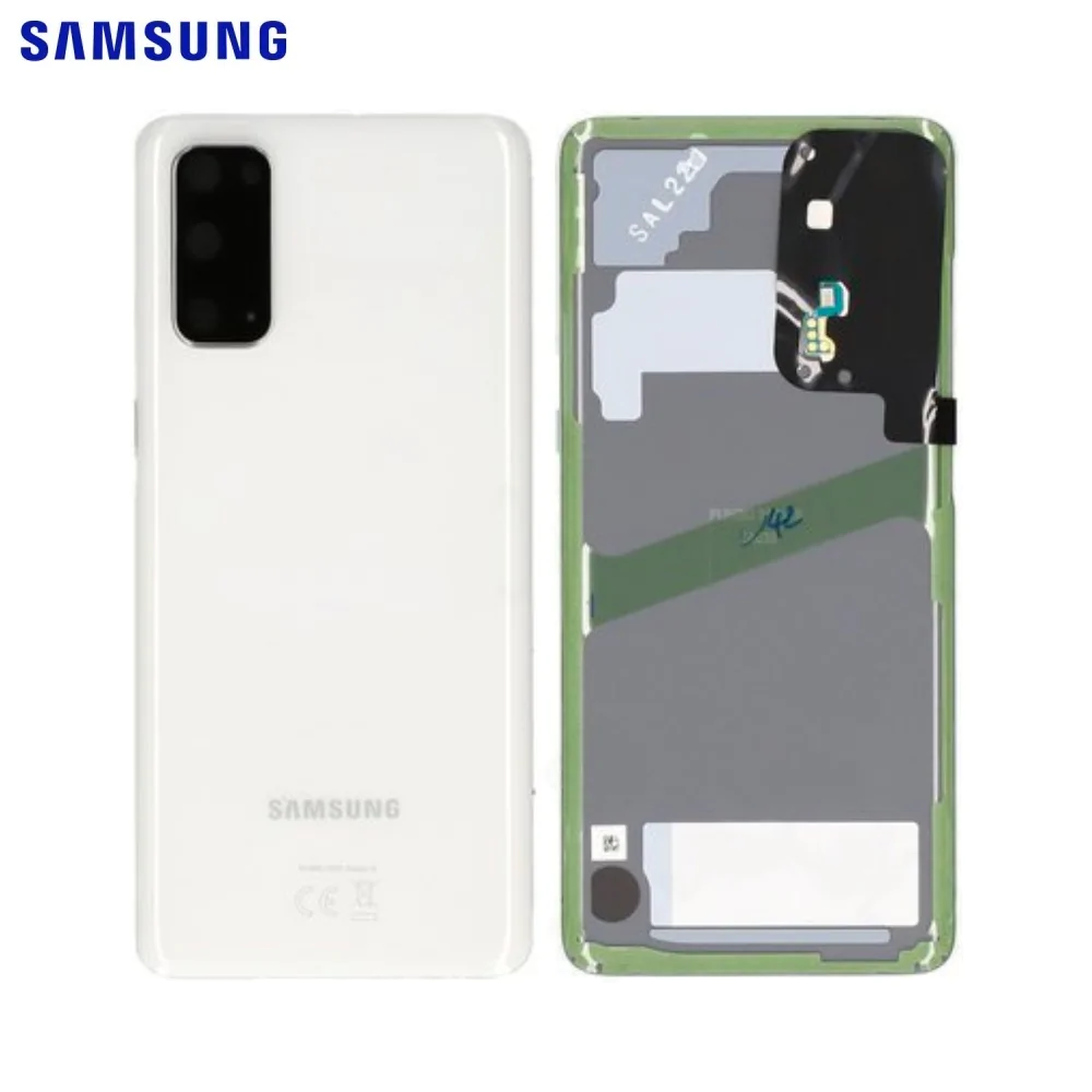 Cache Arrière Original Samsung Galaxy S20 G980 / Galaxy S20 5G G981 GH82-22068B Blanc