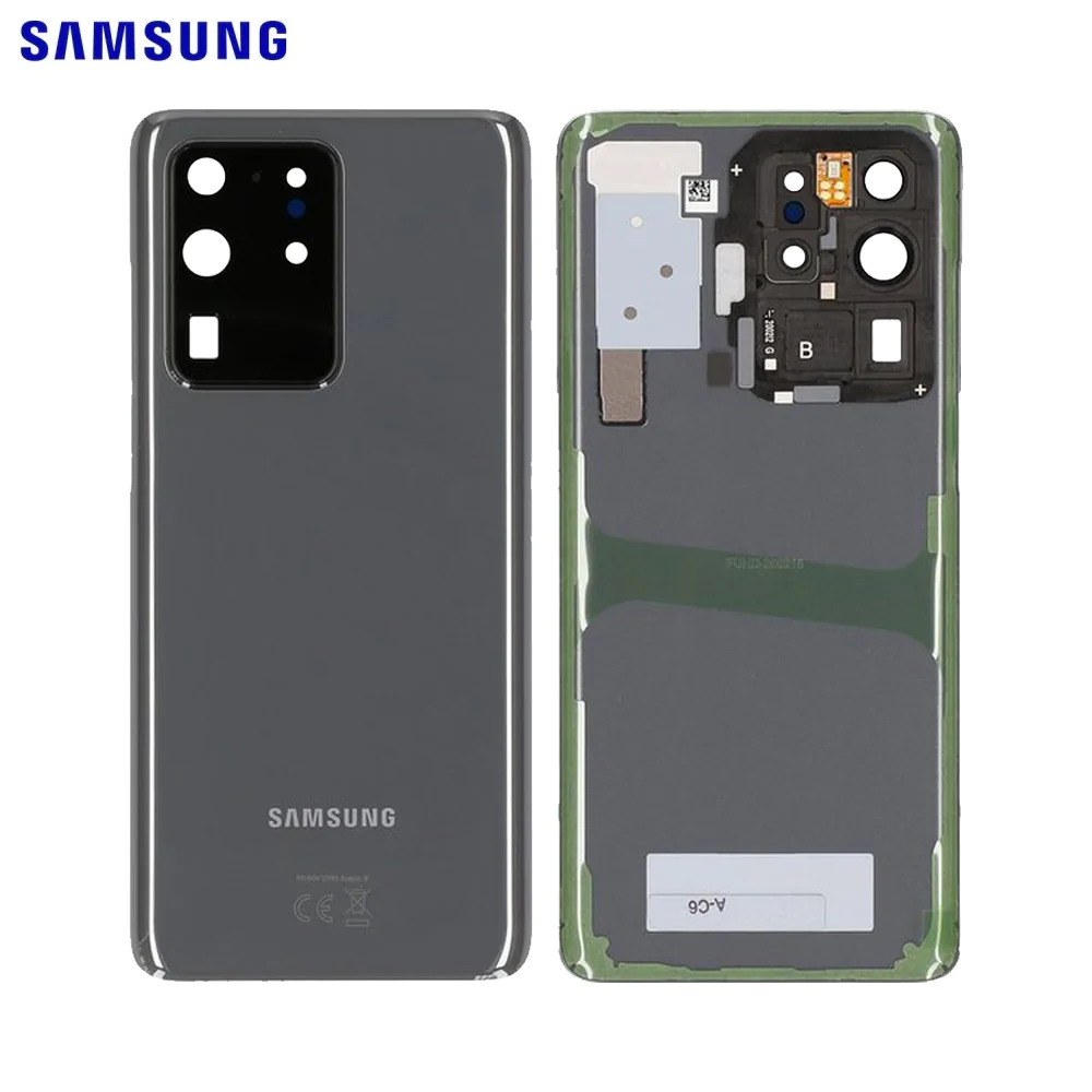 Cache Arrière Original Samsung Galaxy S20 Ultra G988 GH82-22217B Gris Cosmique
