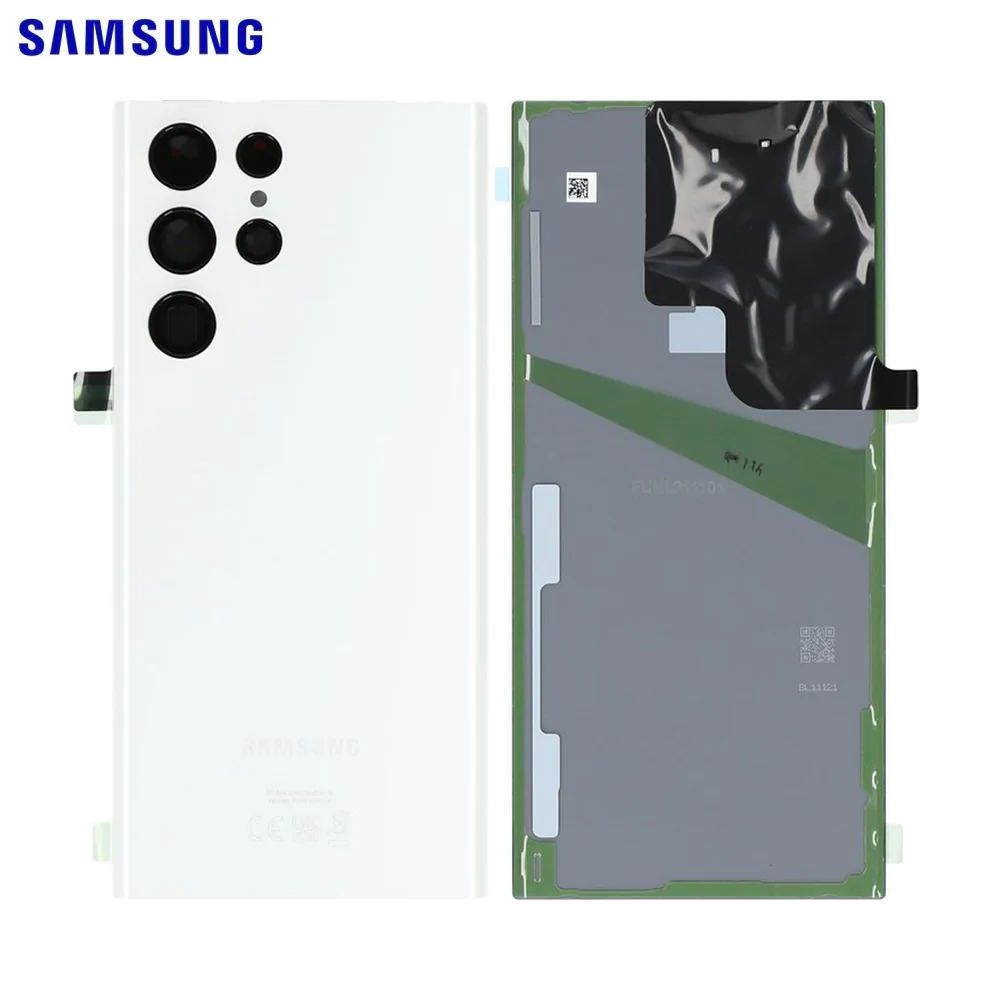 Cache Arrière Original Samsung Galaxy S22 Ultra S908 GH82-27457C GH82-27458C Blanc