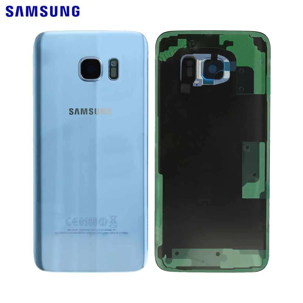 Cache Arrière Original Samsung Galaxy S7 Edge G935 GH82-11346F Bleu