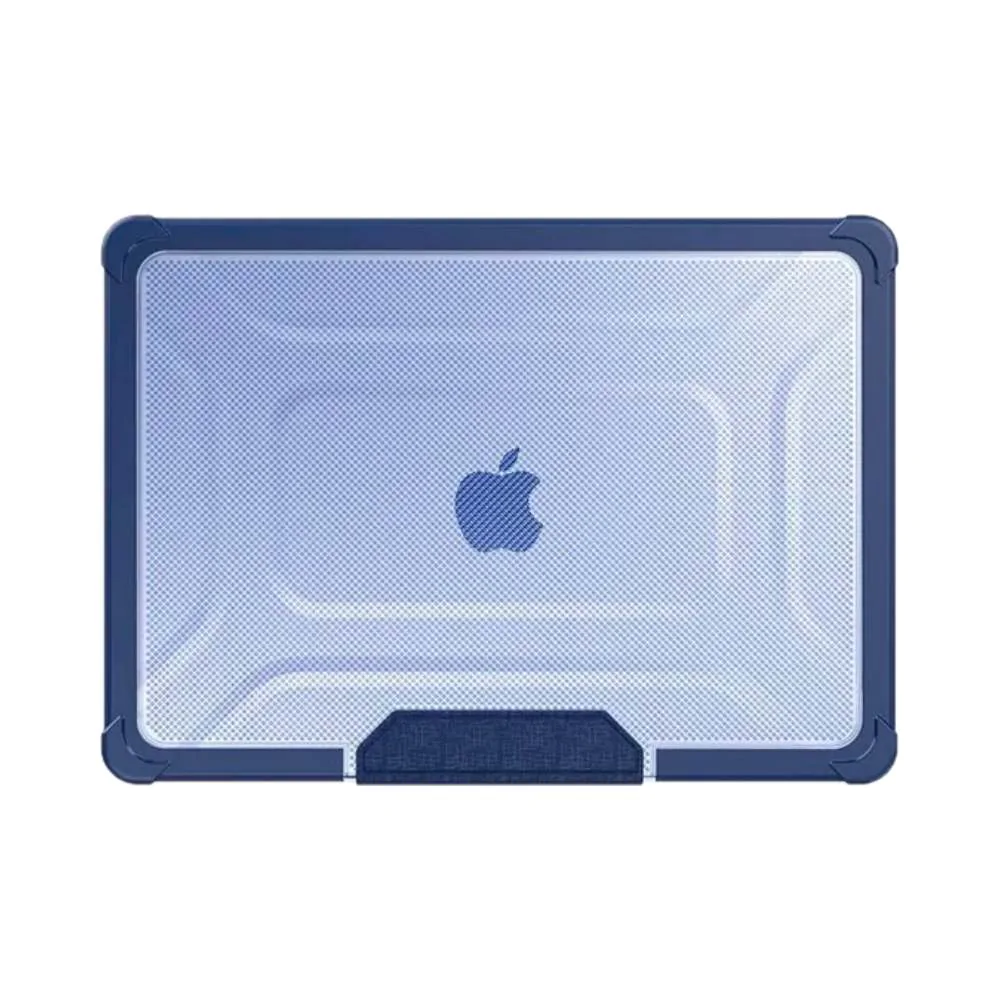 Coque de Protection Renforcée avec Support Apple MacBook Pro Retina 14" M1 Pro / M1 Max (2021) A2442/MacBook Pro 14" M2 Pro/M2 Max (2023) A2779 Bleu Marine