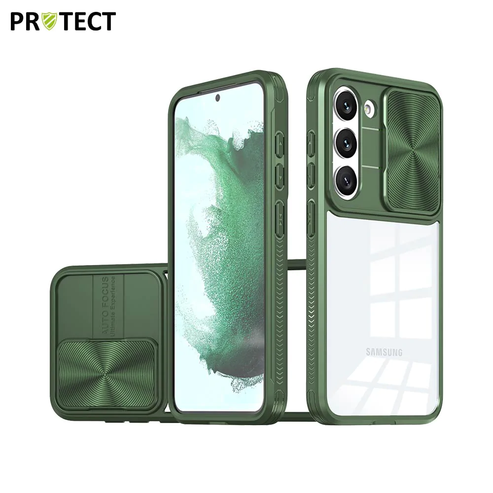 Coque de Protection IE027 PROTECT pour Samsung Galaxy S23 5G S911 Vert Foncé