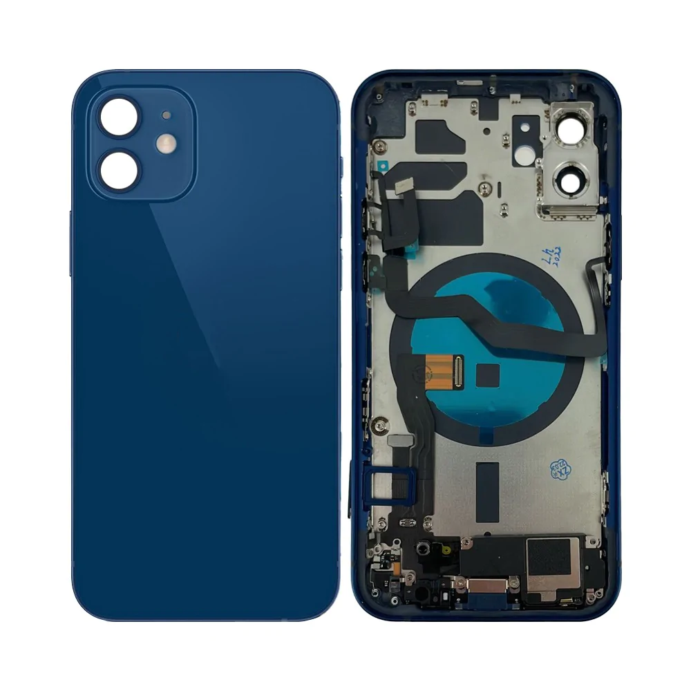 Coque De Réparation Complète Apple iPhone 12 Bleu