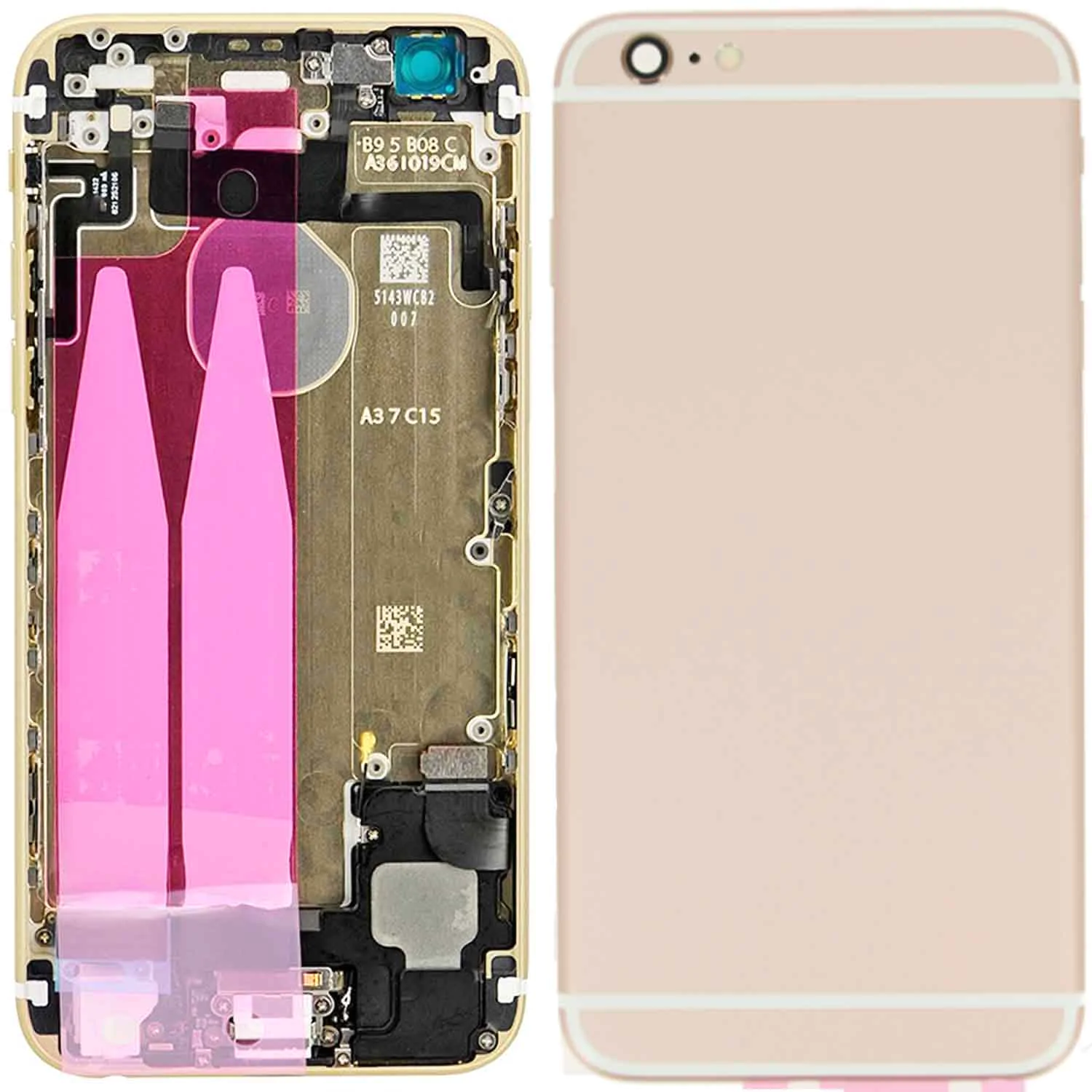 Coque de Réparation Complète Apple iPhone 6S Rose Gold