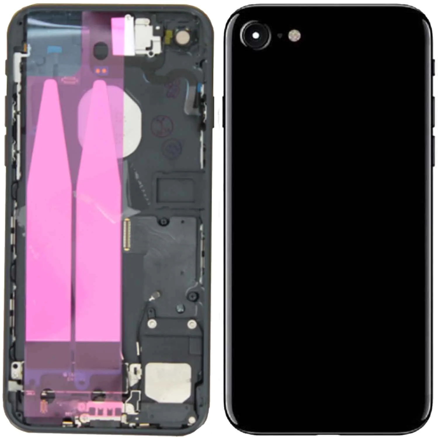 Coque De Réparation Complète Apple iPhone 7 Noir De Jais