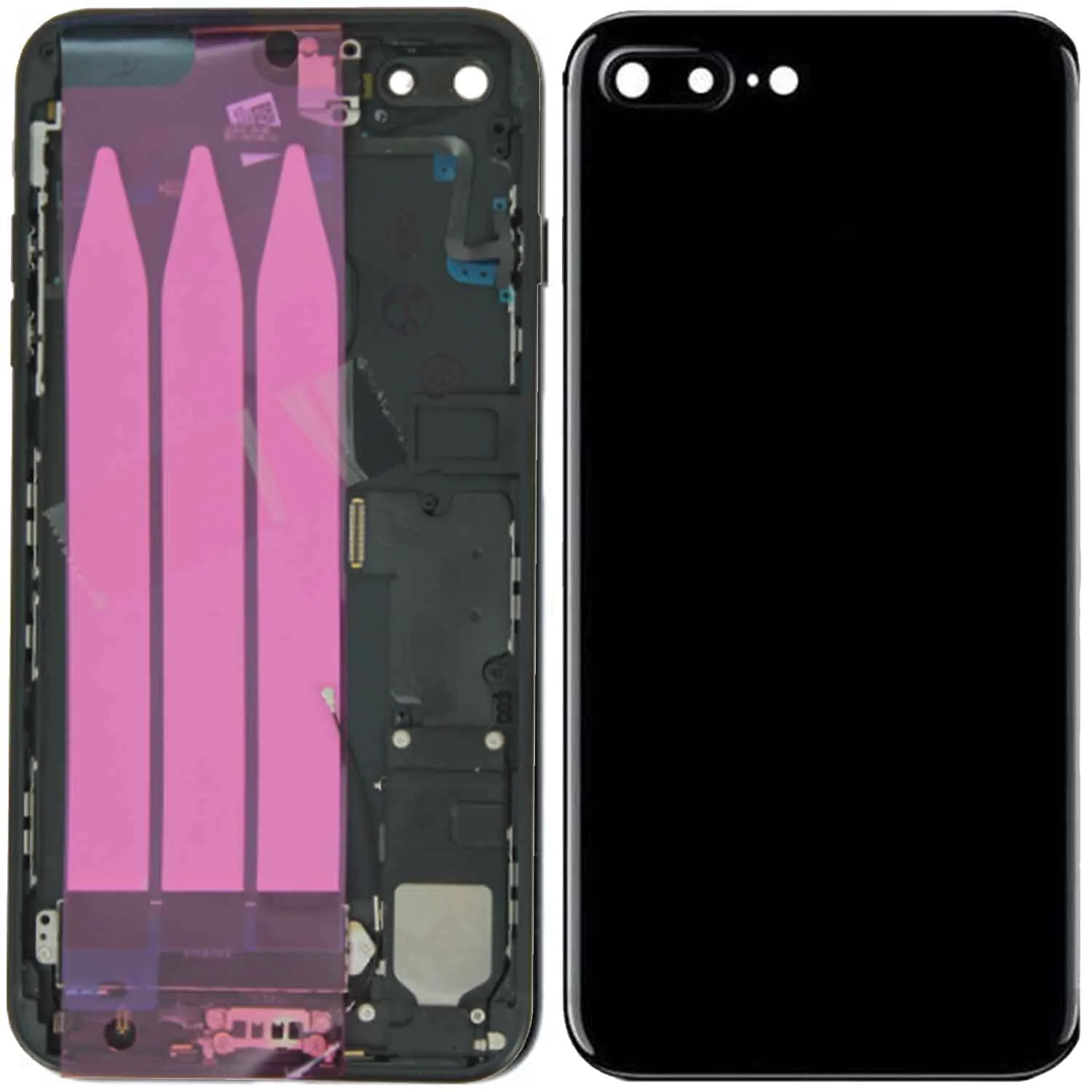 Coque de Réparation Complète Apple iPhone 7 Plus Noir De Jais