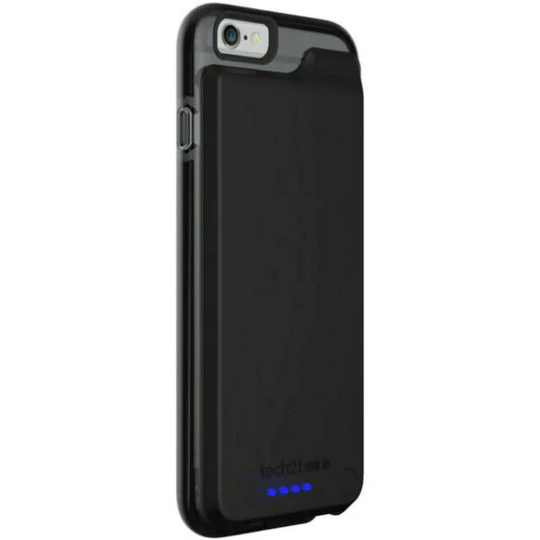 Coque Silicone Tech21 pour Apple iPhone 6 / iPhone 6S Chargeur Intégré Noir