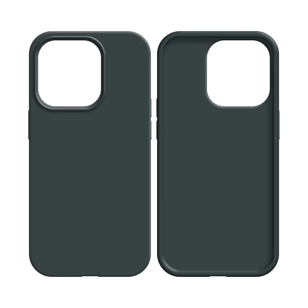 Coque Silicone Compatible pour Apple iPhone 12 / iPhone 12 Pro (#18) Noir