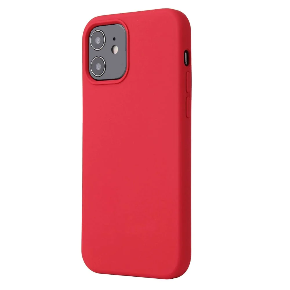 Coque Silicone Compatible pour Apple iPhone 12 Mini Rouge