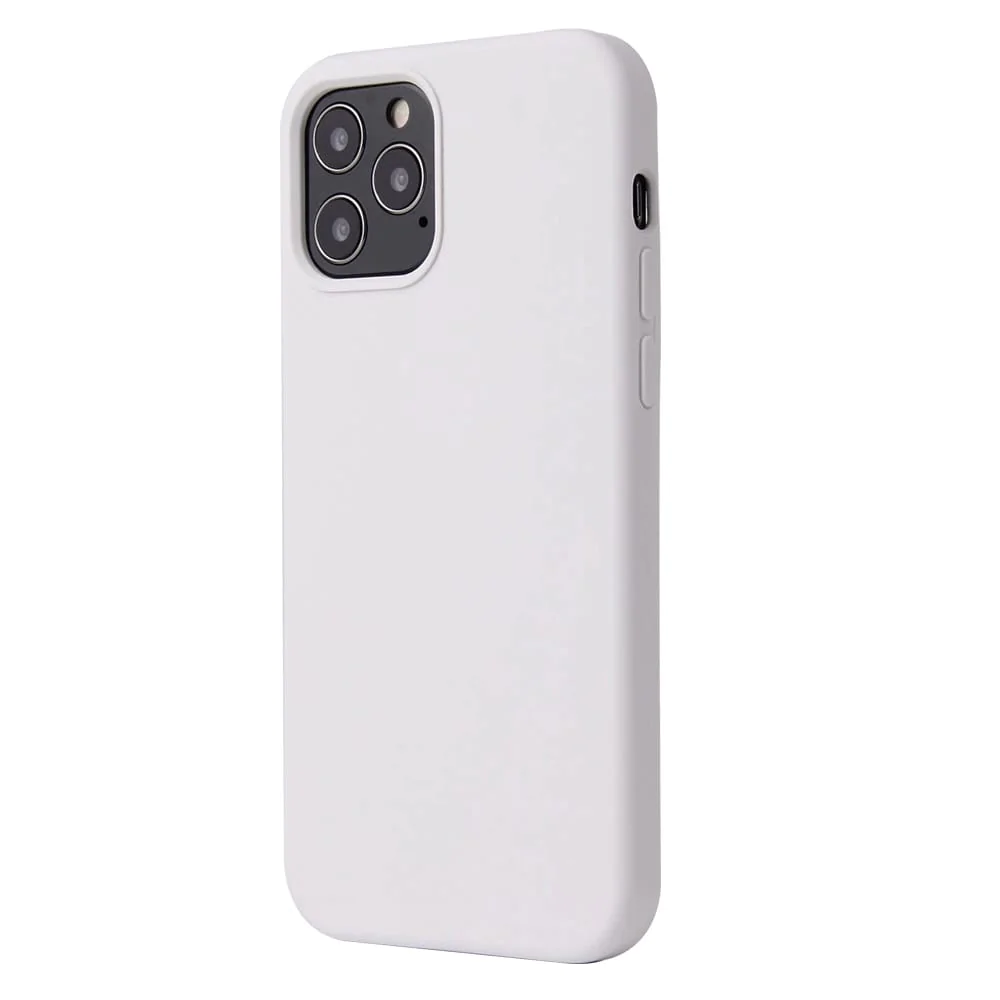 Coque Silicone Compatible pour Apple iPhone 12 Pro Max Blanc