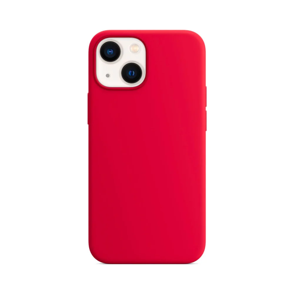Coque Silicone Compatible pour Apple iPhone 13 Mini Rouge