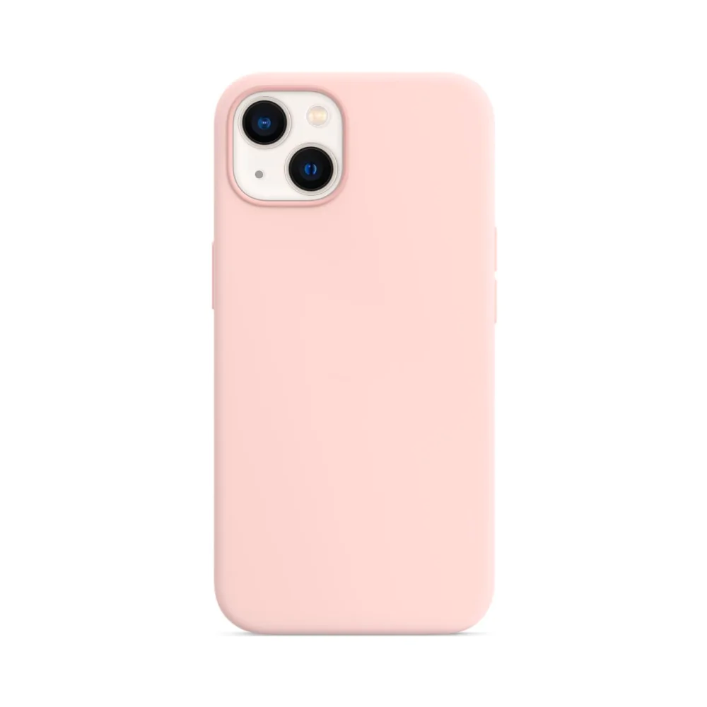Coque Silicone Compatible pour Apple iPhone 13 Rose Craie