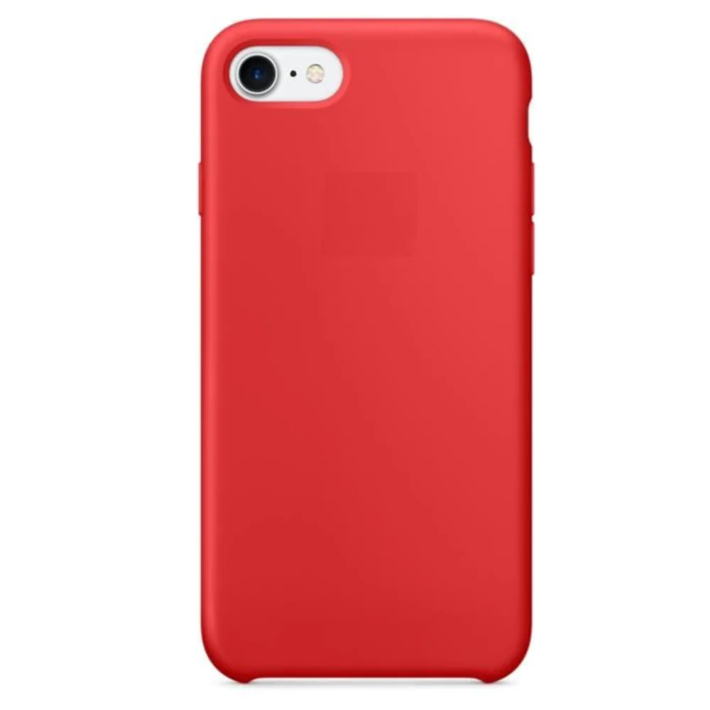 Coque Silicone Compatible pour Apple iPhone 7 / iPhone 8/iPhone SE (2nd Gen) Rouge