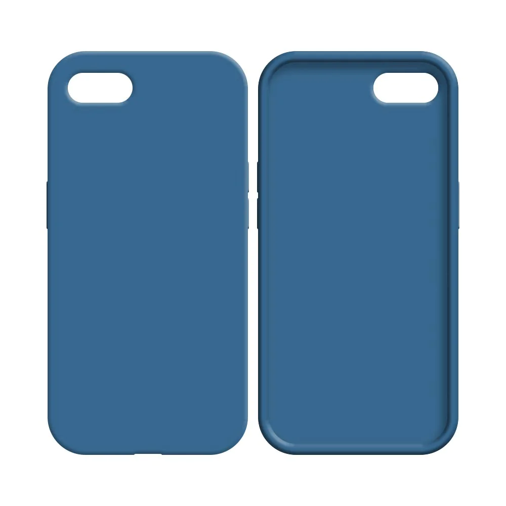 Coque Silicone Compatible pour Apple iPhone 7 / iPhone 8/iPhone SE (2nd Gen)/iPhone SE (3e Gen) (#20) Bleu Marine