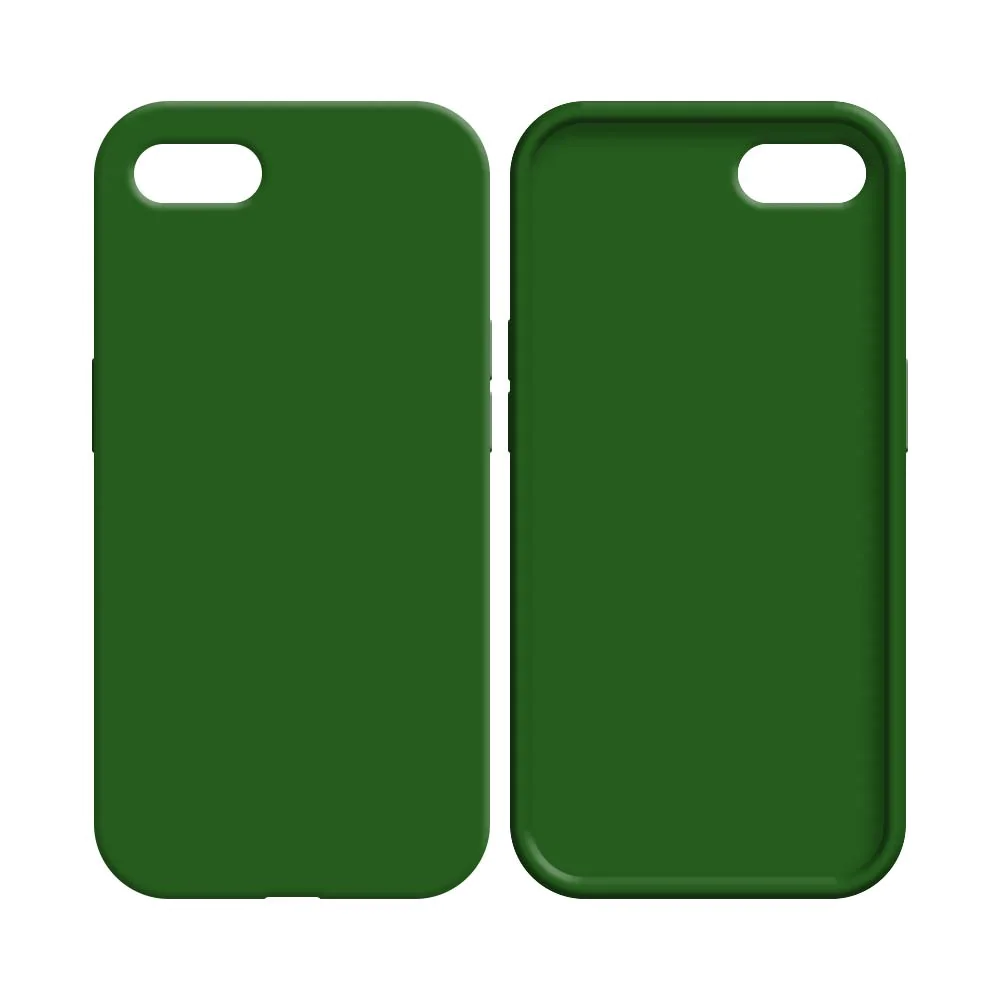 Coque Silicone Compatible pour Apple iPhone 7 / iPhone 8/iPhone SE (2nd Gen)/iPhone SE (3e Gen) (#52) Vert Foncé