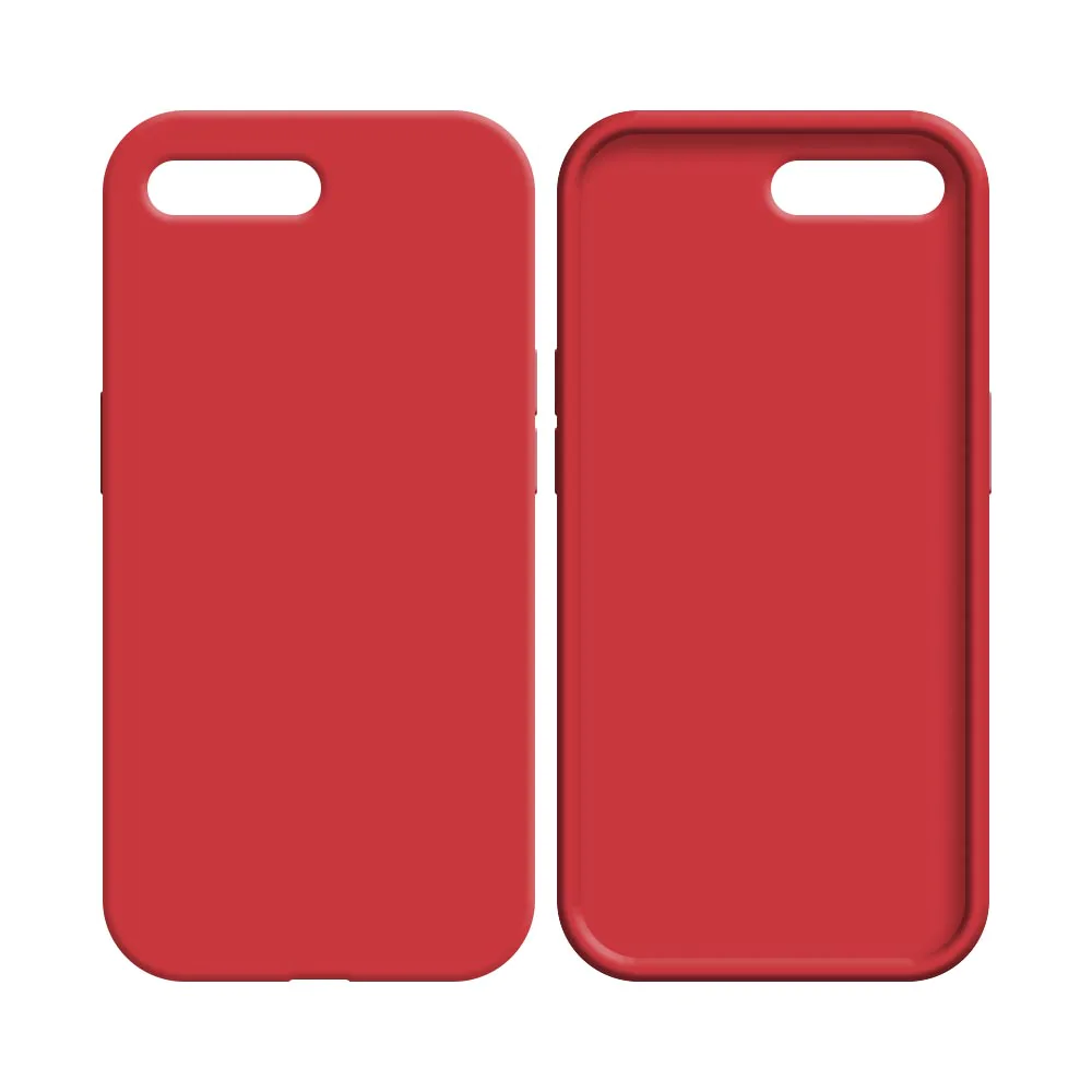 Coque Silicone Compatible pour Apple iPhone 7 Plus / iPhone 8 Plus (#14) Rouge