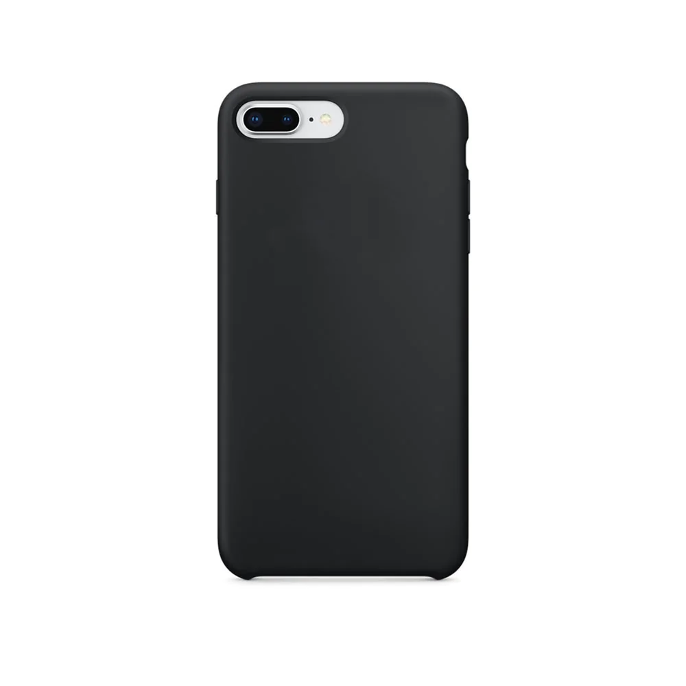 Coque Silicone Compatible pour Apple iPhone 7 Plus / iPhone 8 Plus /18 Noir