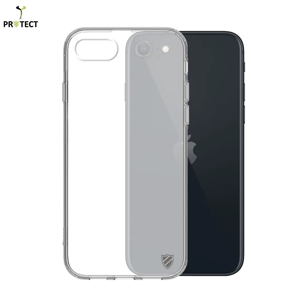 Coque Silicone PROTECT pour Apple iPhone 7 / iPhone 8/iPhone SE (2nd Gen)/iPhone SE (3e Gen) Transparent