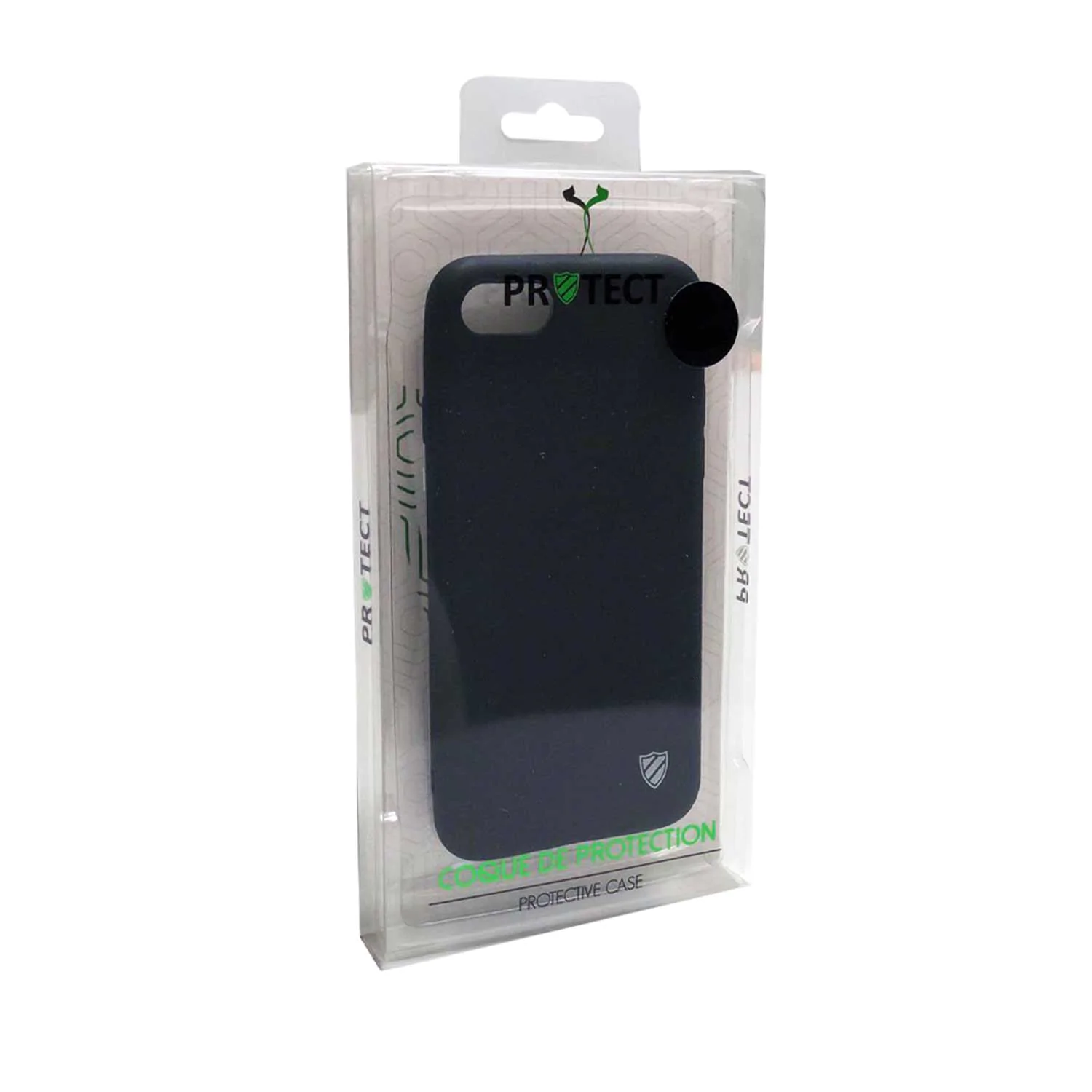 Coque Silicone PROTECT pour Apple iPhone 7 Plus / iPhone 8 Plus Noir