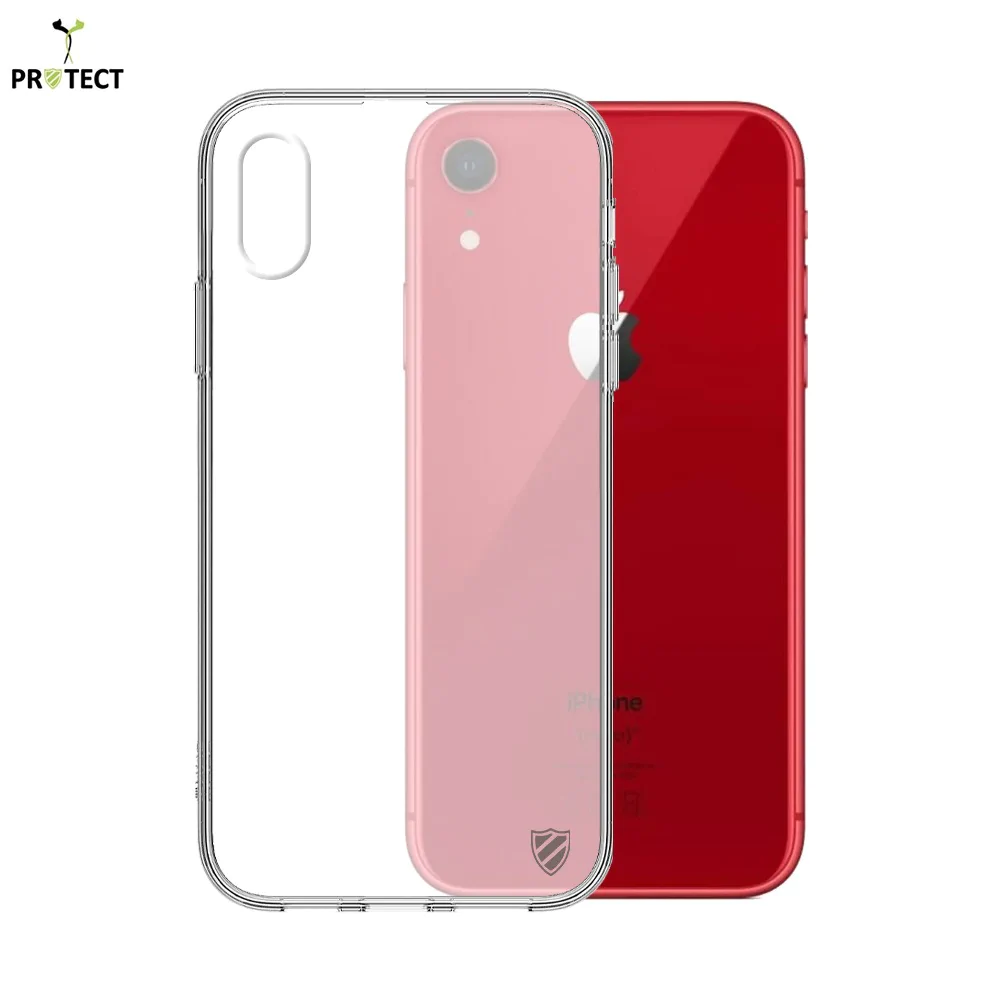 Coque Silicone PROTECT pour Apple iPhone XR Transparent