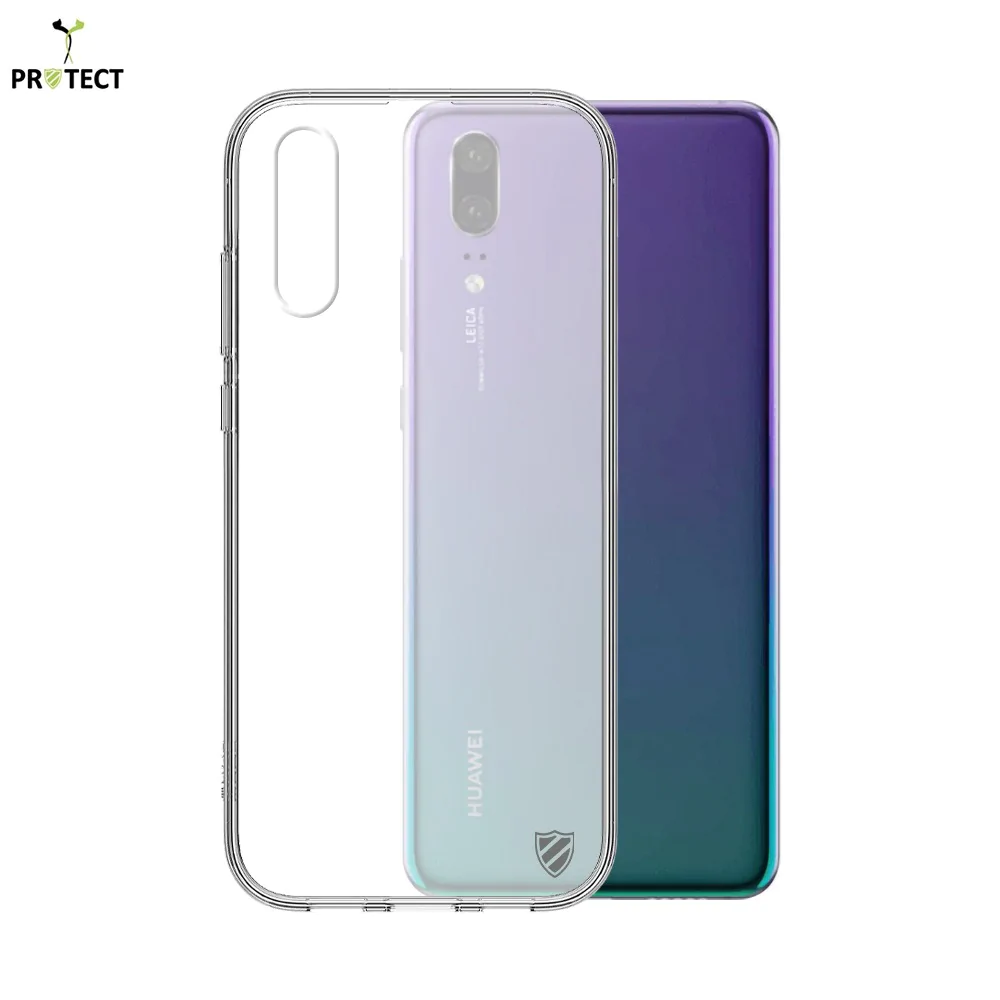 Coque Silicone PROTECT pour Huawei P20 Transparent