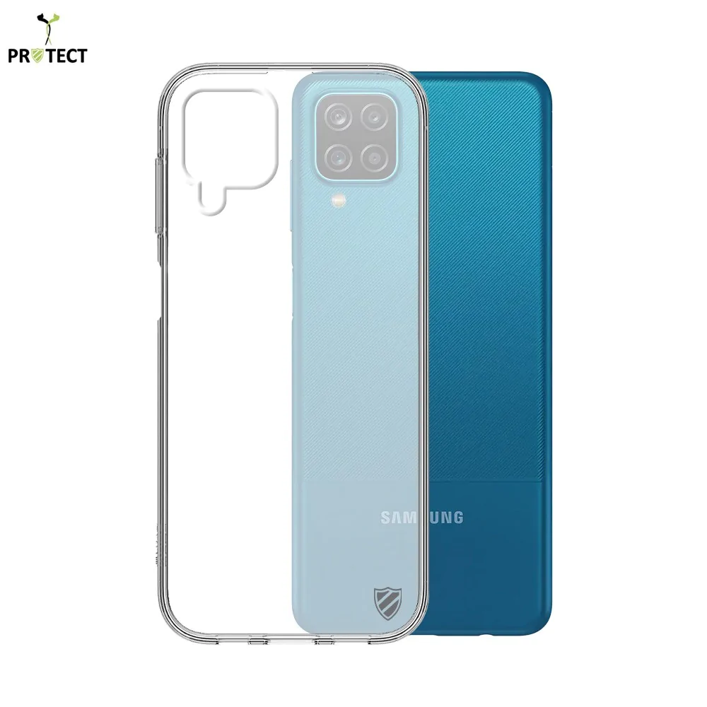 Coque Silicone PROTECT pour Samsung Galaxy A12 A125 / Galaxy M12 M127 Transparent