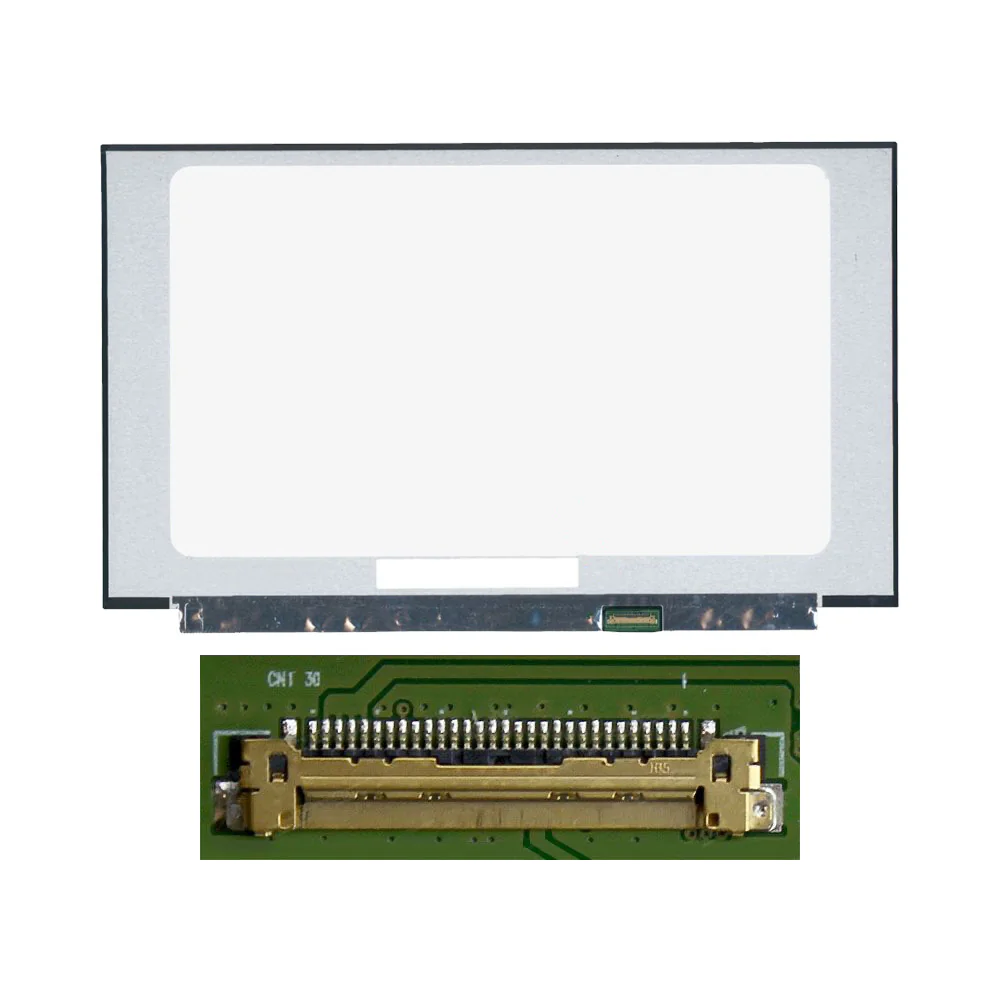 Dalle PC Portable 15.6" Slim HD (1366x768) LCD TN 60Hz 30pin Droite, sans Fixation 350mm (NT156WHM-N44 / N156BGA-EA3 Rev.C2) Matte