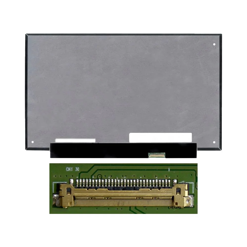Dalle PC Portable 12.5" Slim FHD (1920x1080) IPS 60Hz, 30pin Droite, sans Fixations (N125HCE-GPA / NV125FHM-N82) Matte