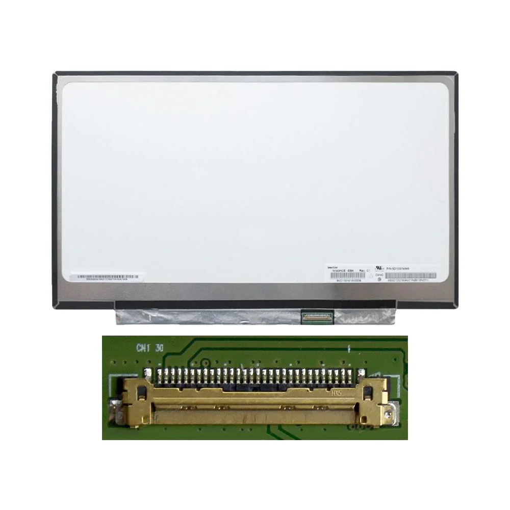 Dalle PC Portable 14.0" Slim FHD (1920x1080) IPS 60Hz, 30pin Droite, sans Fixations (LP140WF3(SP)(L2) / N140HCE-EBA) Glossy