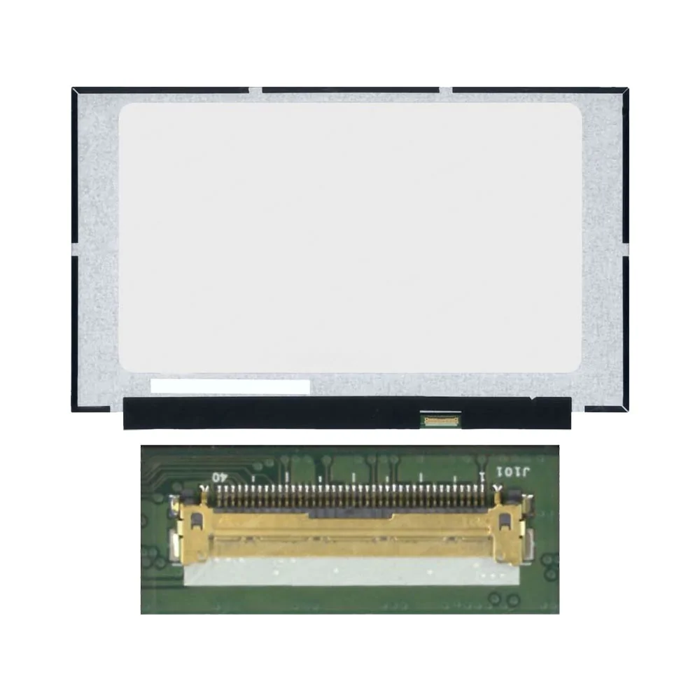 Dalle PC Portable 15.6" Slim Touch Screen FHD (1920x1080) LCD IPS 60Hz, Narrow 40pin Droite, sans Fixation (N156HCN-EAB Rev.C1) Matte